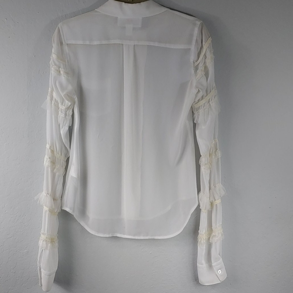 Comme des Garçons x H&M sheer white blouse - Picture 7 of 7